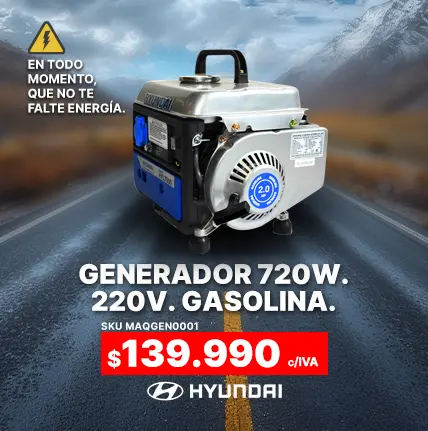 Generador 720 watts gasolina