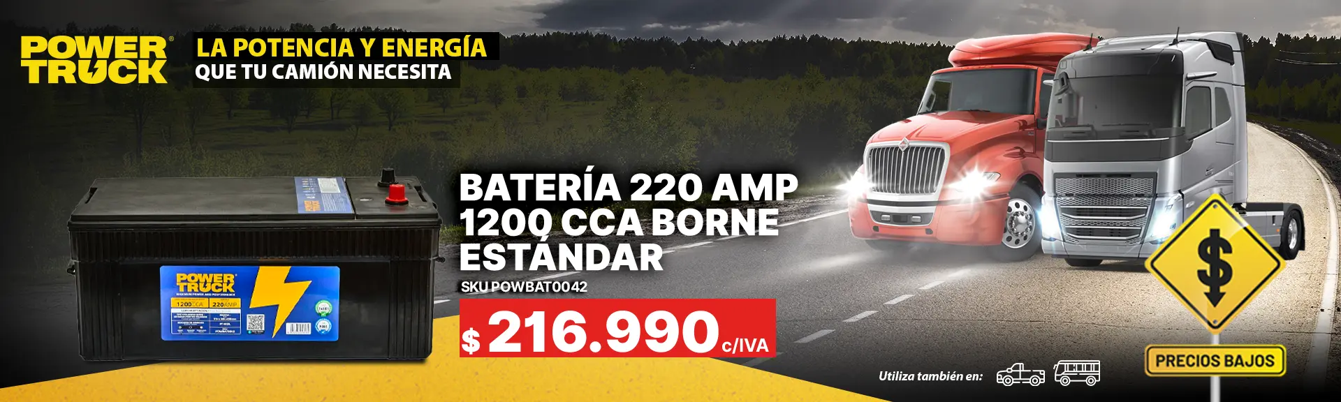 Batería para camión
