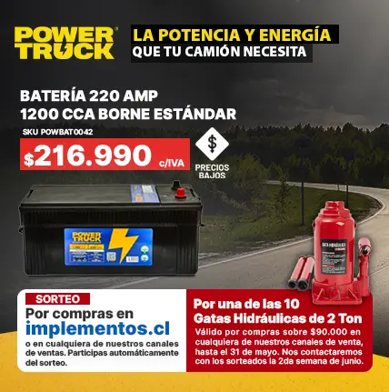 Batería para camión 220 amperes