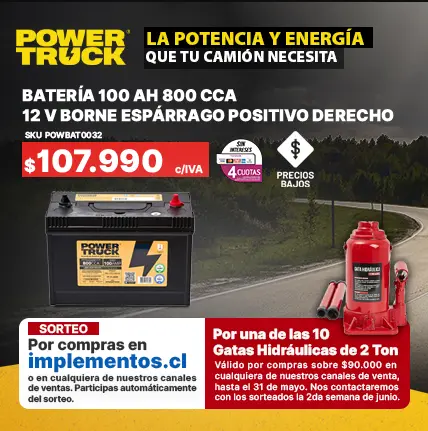 Batería 100 amperes camión