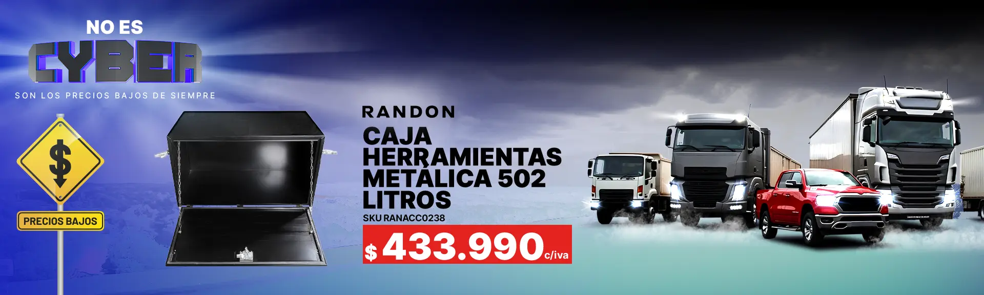 Caja de herramientas camión 502 litros