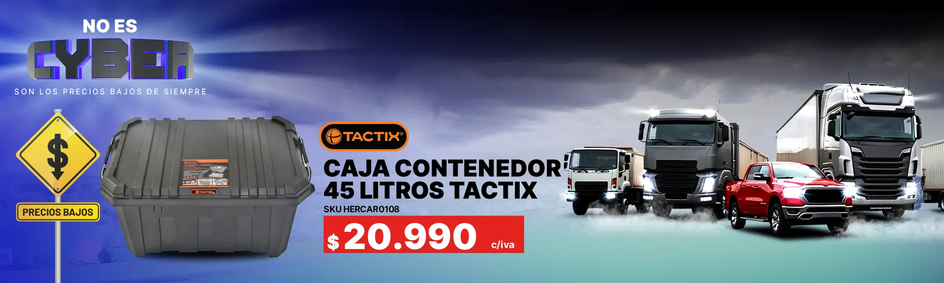Caja contenedor 45 litros