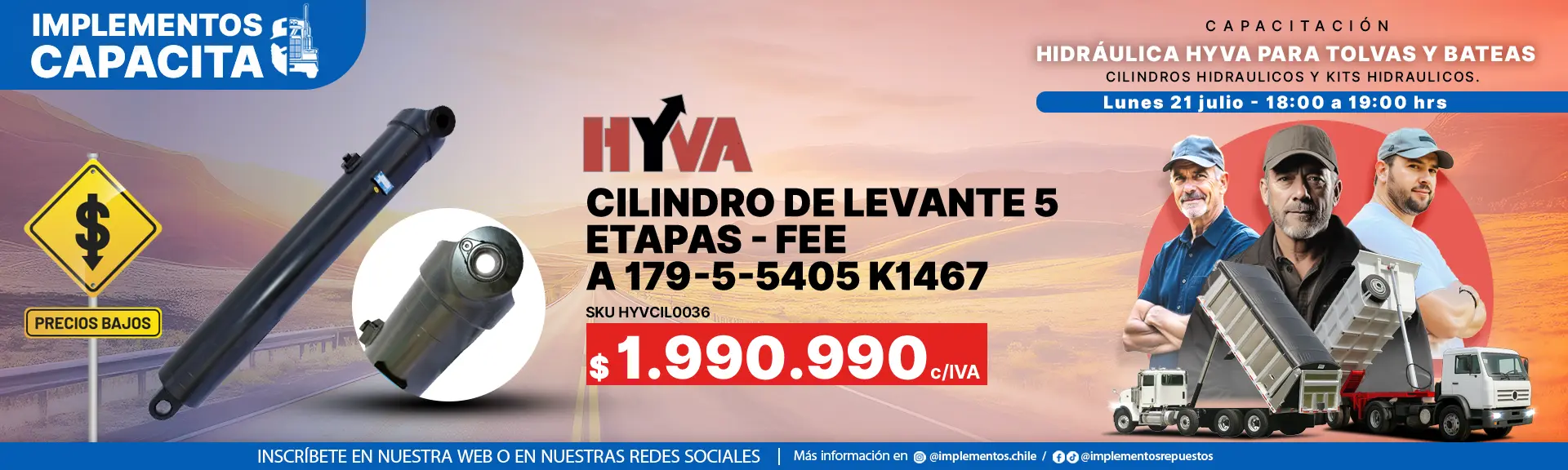 Cilindro de levante 5 etapas - fee a 179-5-5405 k1467