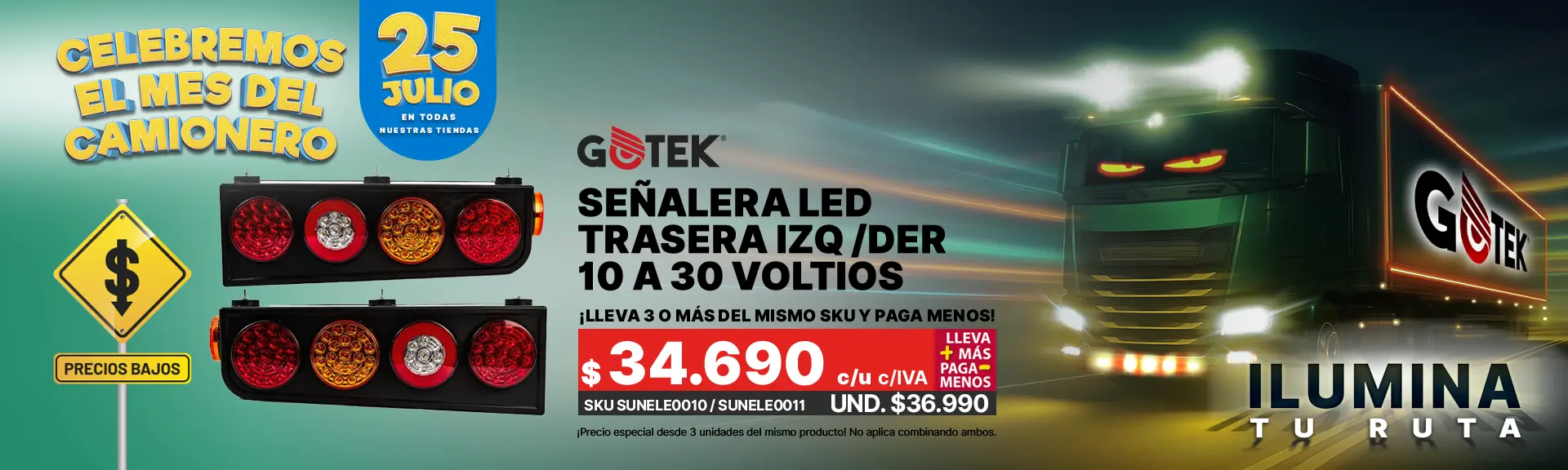 Señalera led trasera izquierda o derecha