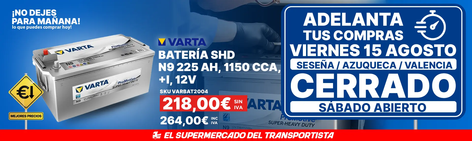 Adelanta tus compras batería Varta