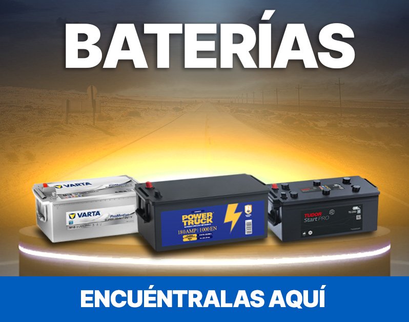 Baterías para camiones, camionetas, autos